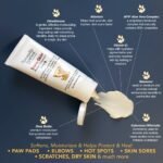 Healing Cream for Dogs with Dry, Irritated & Pele com coceira | Fast-Absorbing Pet Skin Relief | 2 onças - Image 7