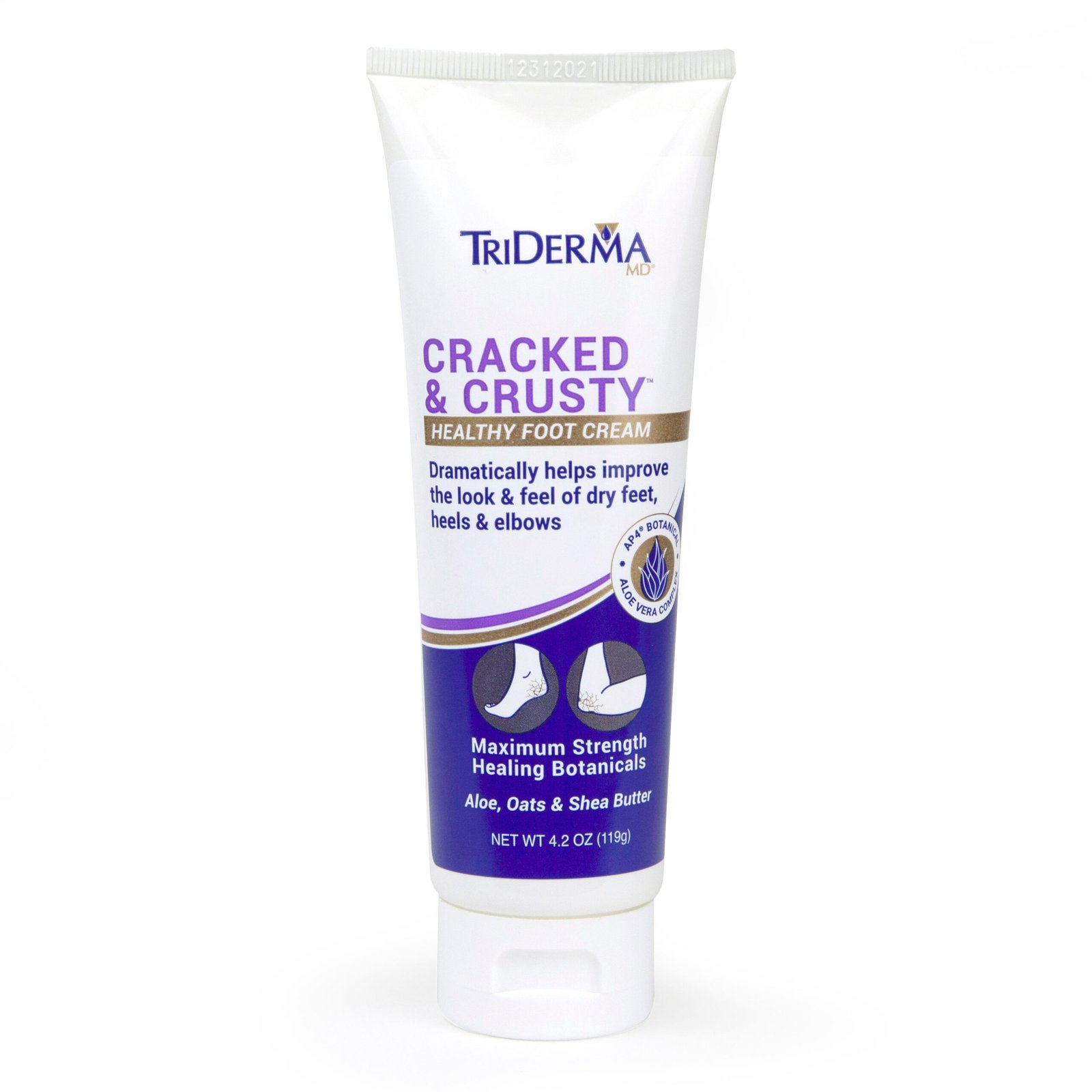 TriDermaMD_Cracked_Crusty_4.2oz_1 Cracked & Crusty Healthy Foot Cream - Image 1